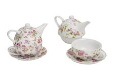 Picture of TEA FOR ONE SET FLORAL DESIGN